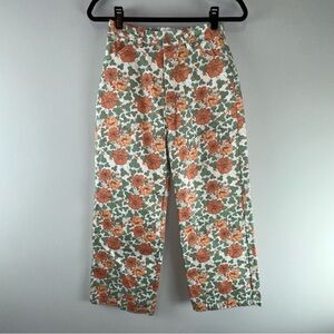 Rolla’s Folk Rambling Heidi High Rise Orange and Green Floral Jeans Size 8 or S